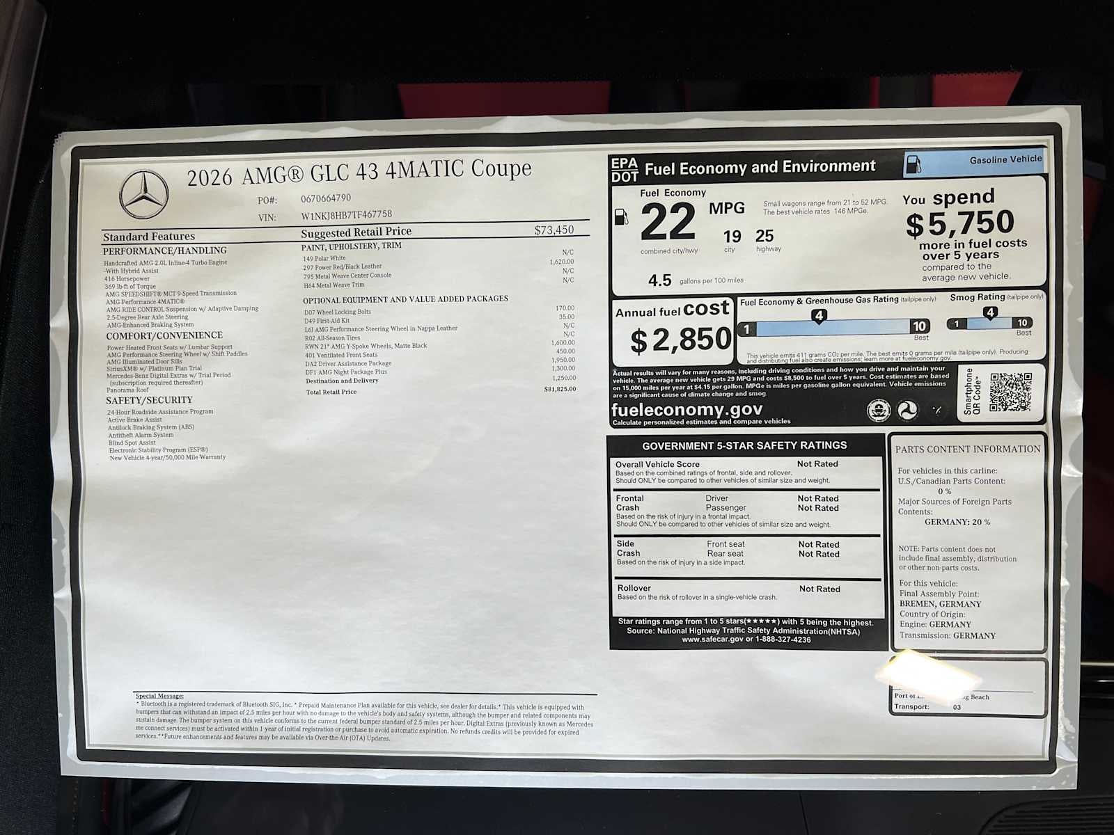 2026 Mercedes-Benz GLC AMG® GLC 43