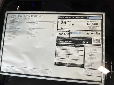 2026 Mercedes-Benz GLC 300 4MATIC® SUV