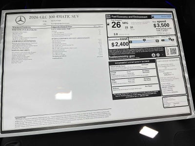 2026 Mercedes-Benz GLC GLC 300