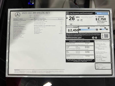 2025 Mercedes-Benz GLC 300 4MATIC® SUV