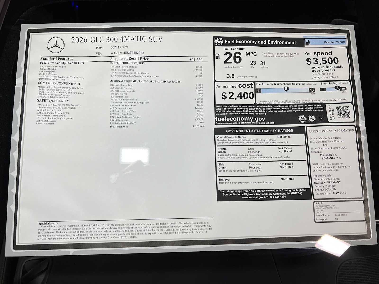 2026 Mercedes-Benz GLC 300 4MATIC® SUV