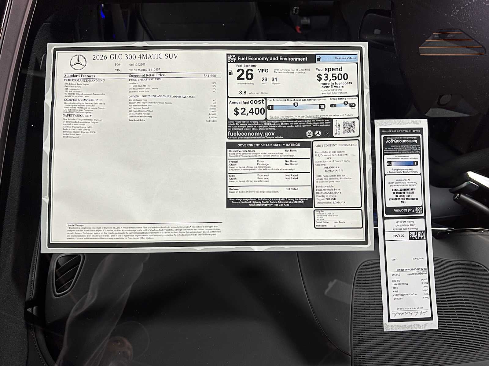 2026 Mercedes-Benz GLC 300 4MATIC® SUV