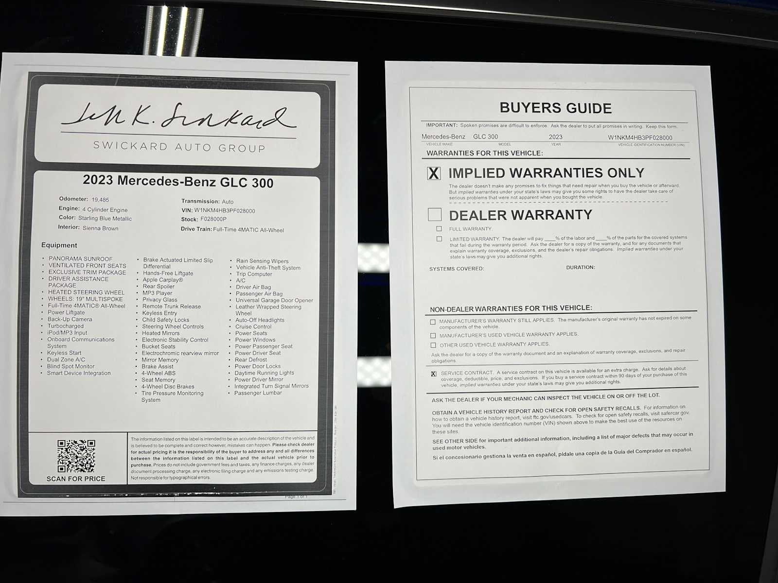 2023 Mercedes-Benz GLC 300 4MATIC® SUV