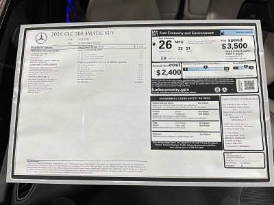 2026 Mercedes-Benz GLC 300 4MATIC® SUV