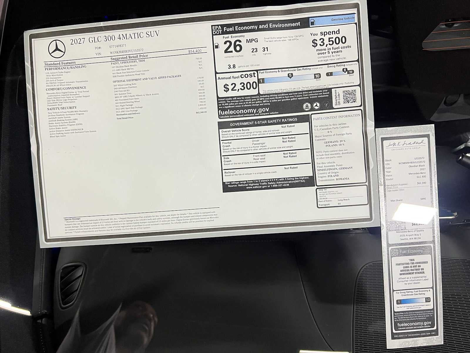 2027 Mercedes-Benz GLC 300 4MATIC® SUV