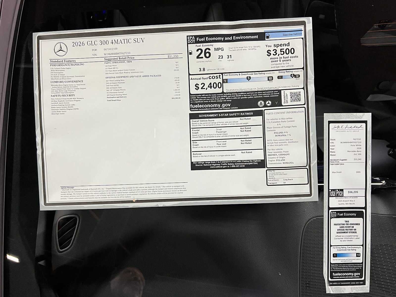 2026 Mercedes-Benz GLC 300 4MATIC® SUV