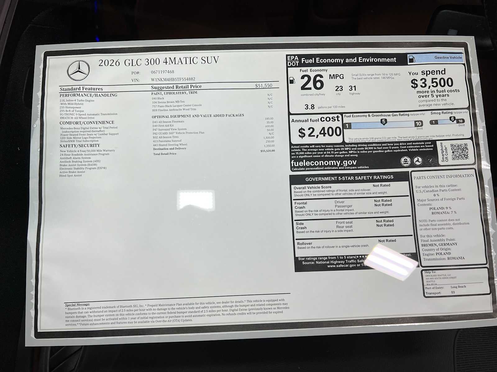 2026 Mercedes-Benz GLC GLC 300