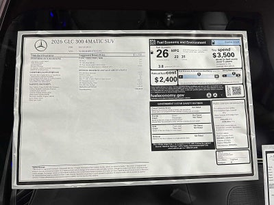 2026 Mercedes-Benz GLC 300 4MATIC® SUV