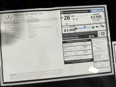 2026 Mercedes-Benz GLC 300 4MATIC® SUV