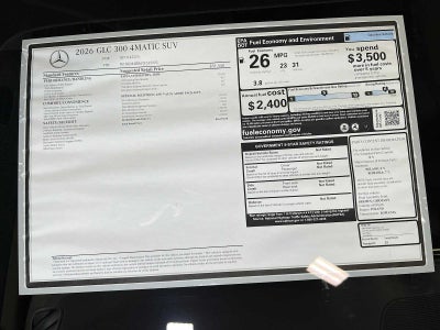 2026 Mercedes-Benz GLC 300 4MATIC® SUV