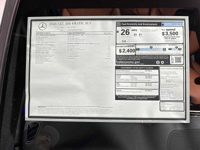 2026 Mercedes-Benz GLC 300 4MATIC® SUV