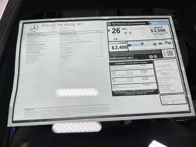 2026 Mercedes-Benz GLC GLC 300