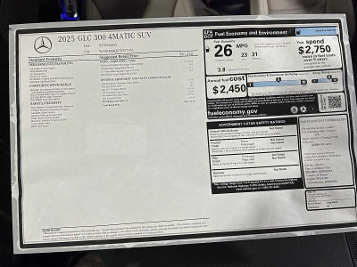 2025 Mercedes-Benz GLC 300 4MATIC® SUV