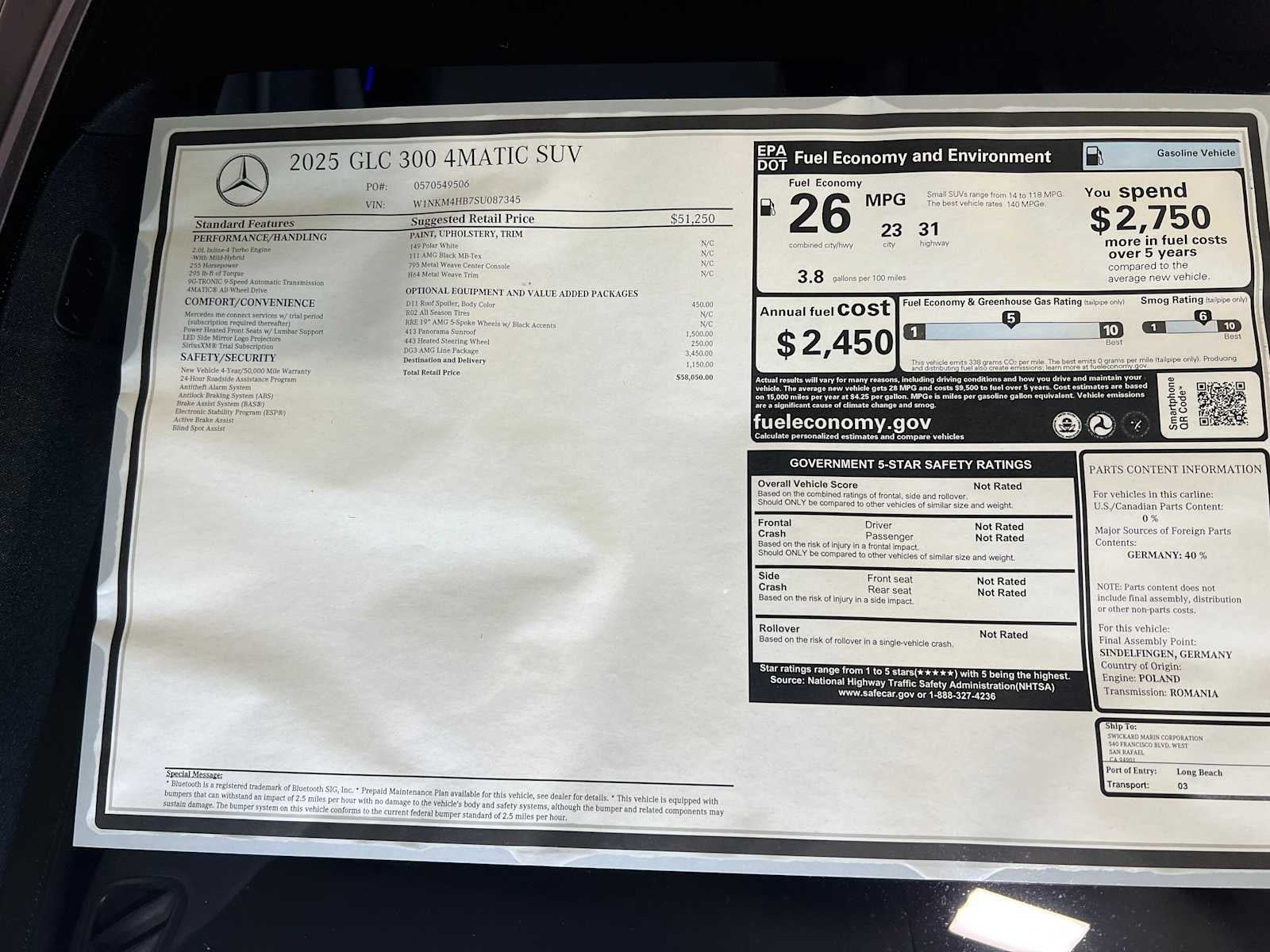 2025 Mercedes-Benz GLC 300 4MATIC® SUV