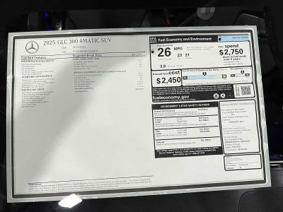 2025 Mercedes-Benz GLC 300 4MATIC® SUV