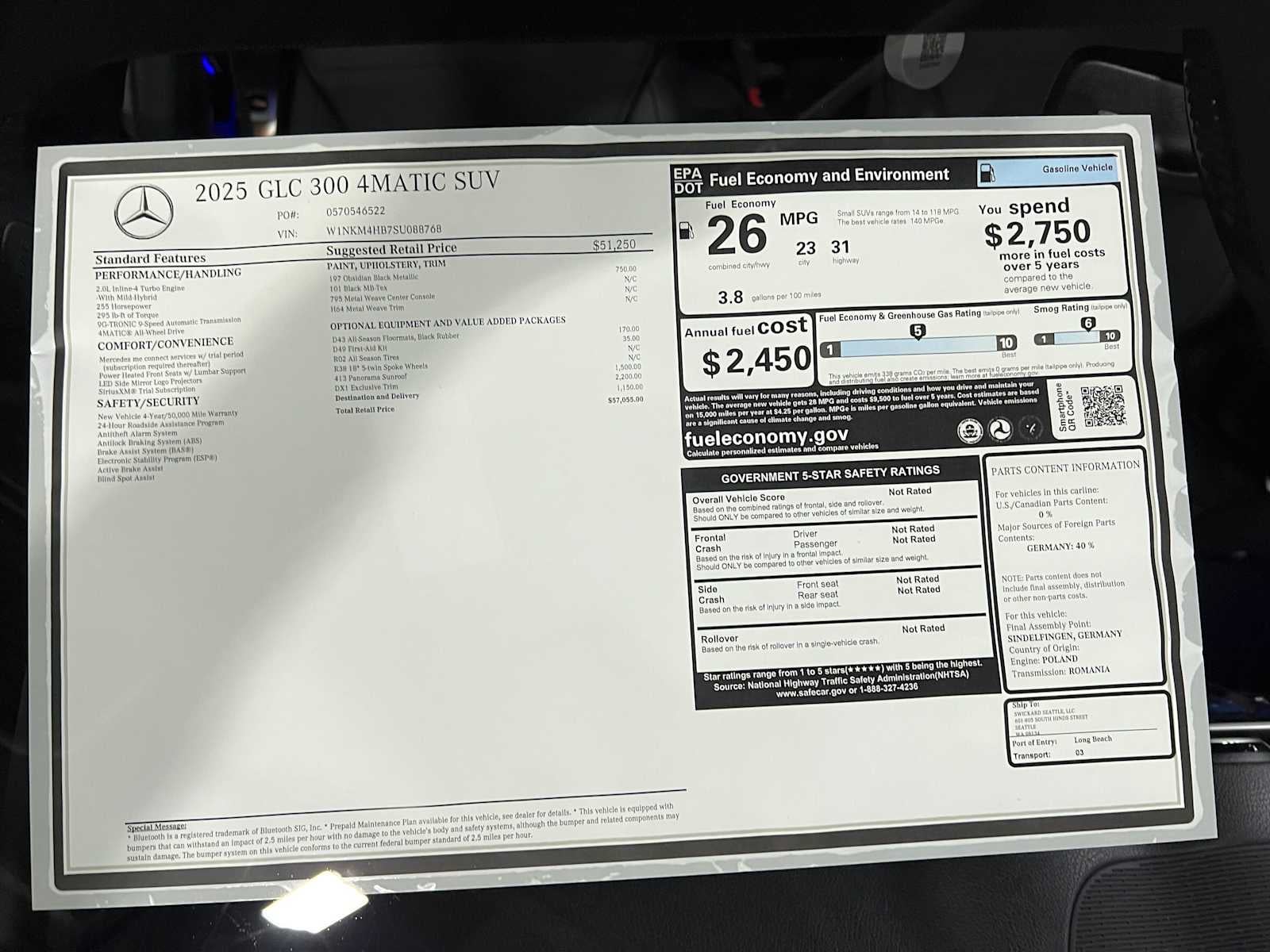 2025 Mercedes-Benz GLC 300 4MATIC® SUV