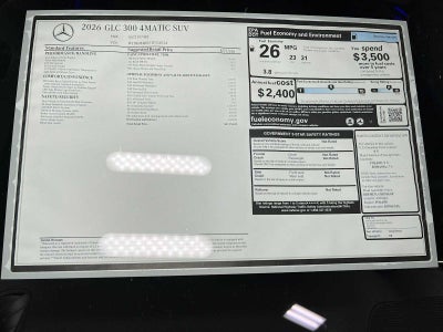 2026 Mercedes-Benz GLC GLC 300