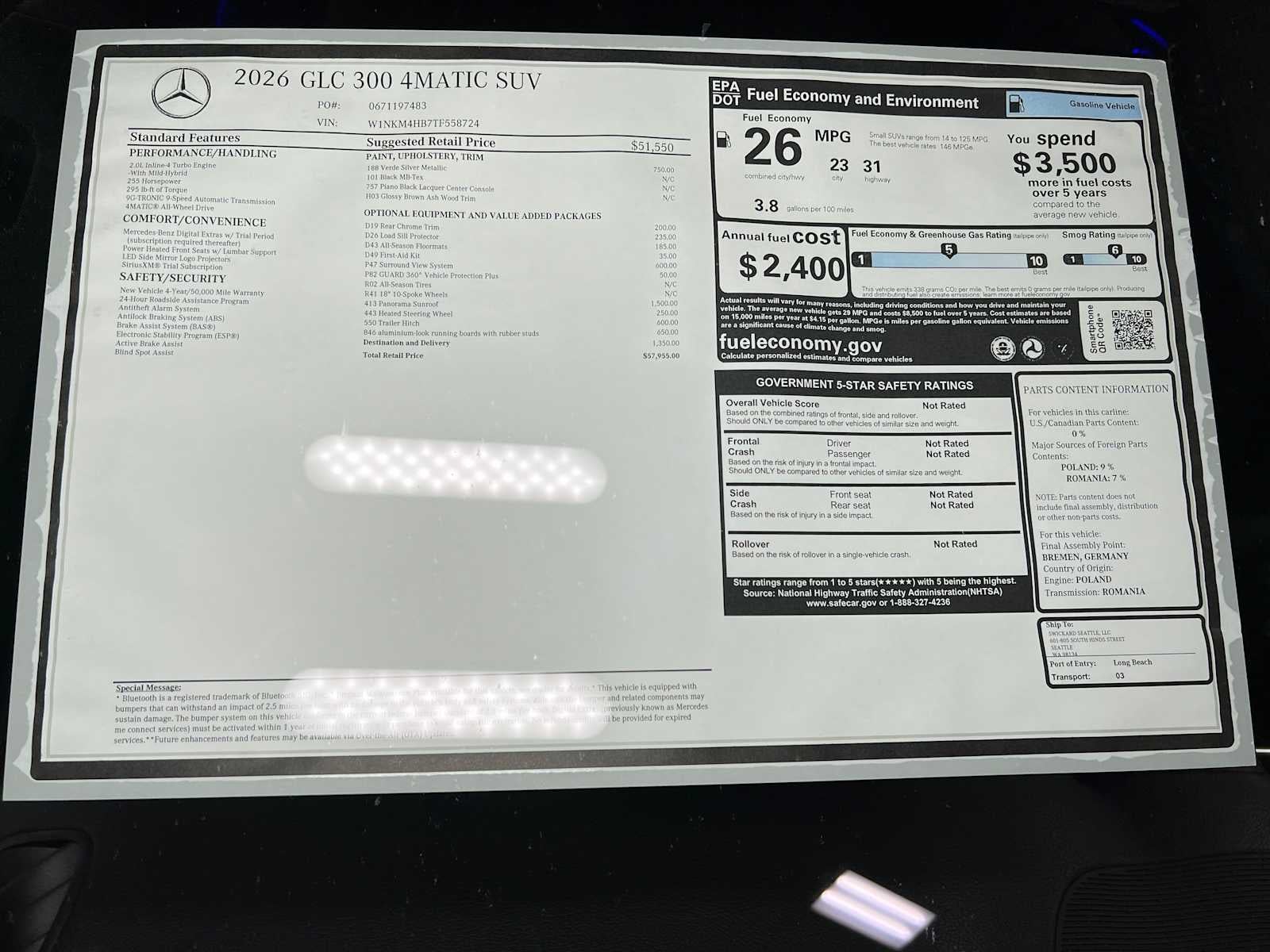 2026 Mercedes-Benz GLC GLC 300