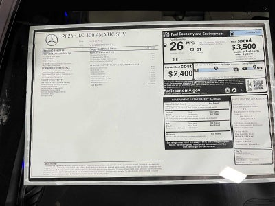 2026 Mercedes-Benz GLC 300 4MATIC® SUV