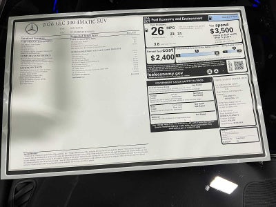 2026 Mercedes-Benz GLC 300 4MATIC® SUV