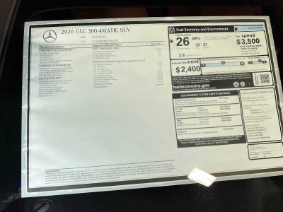 2026 Mercedes-Benz GLC 300 GLC 300