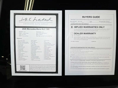 2026 Mercedes-Benz GLC 300 4MATIC® SUV