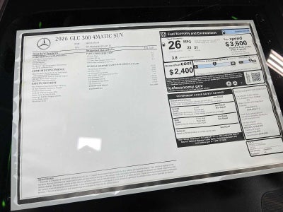 2026 Mercedes-Benz GLC 300 4MATIC® SUV
