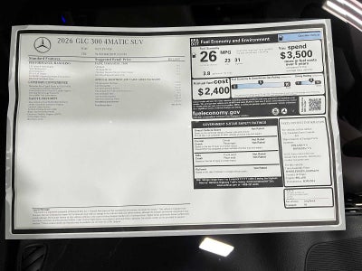 2026 Mercedes-Benz GLC 300 4MATIC® SUV