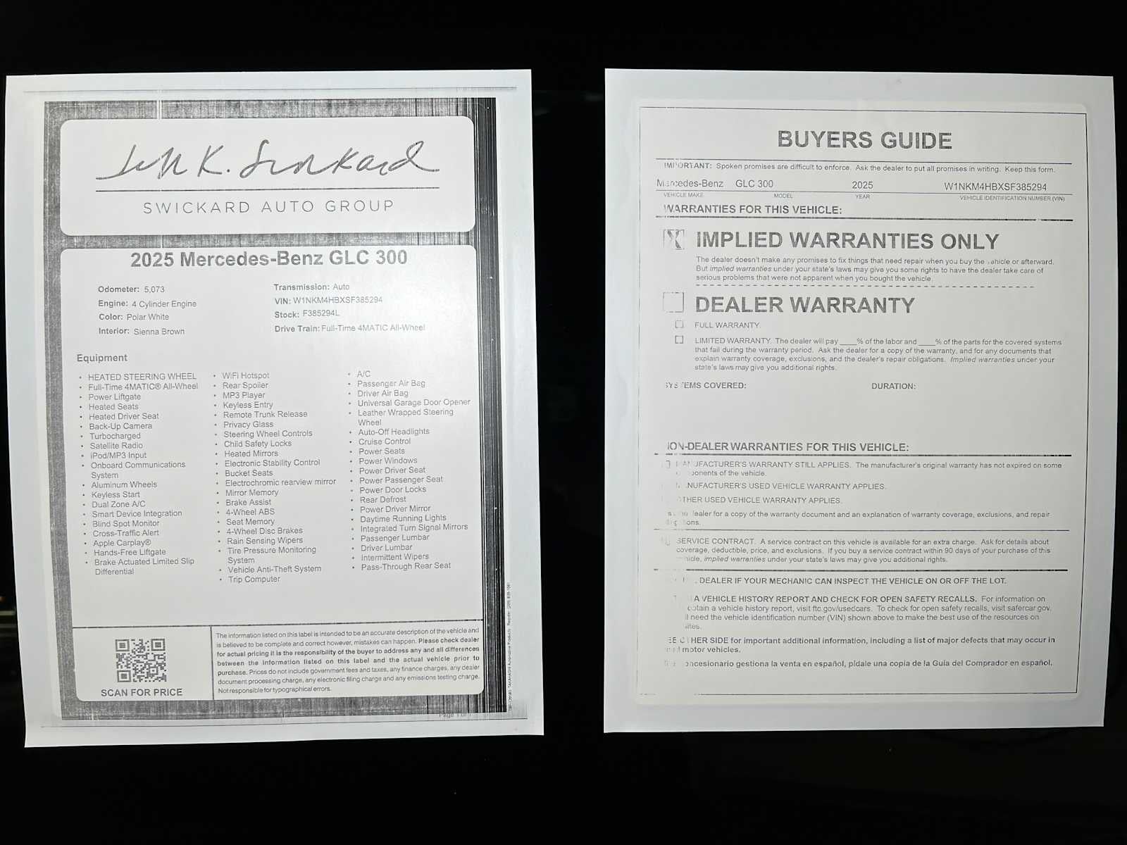 2025 Mercedes-Benz GLC GLC 300