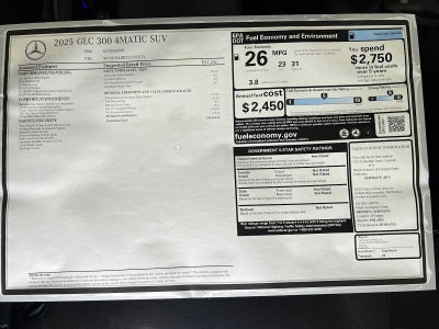 2025 Mercedes-Benz GLC 300 4MATIC® SUV