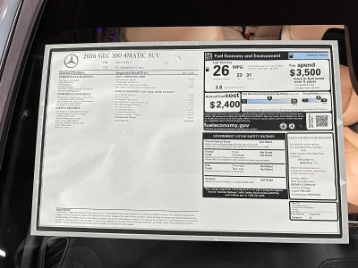 2026 Mercedes-Benz GLC 300 4MATIC® SUV