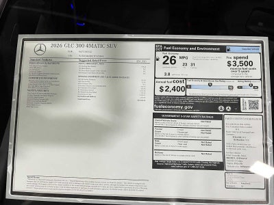 2026 Mercedes-Benz GLC 300 4MATIC® SUV