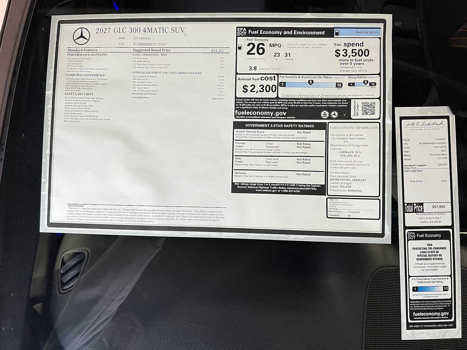 2027 Mercedes-Benz GLC 300 4MATIC® SUV