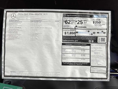 2026 Mercedes-Benz GLC 350e 4MATIC® SUV