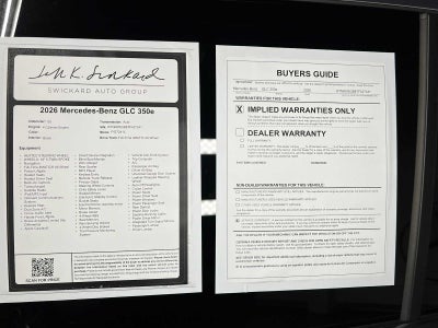 2026 Mercedes-Benz GLC 350e 4MATIC® SUV