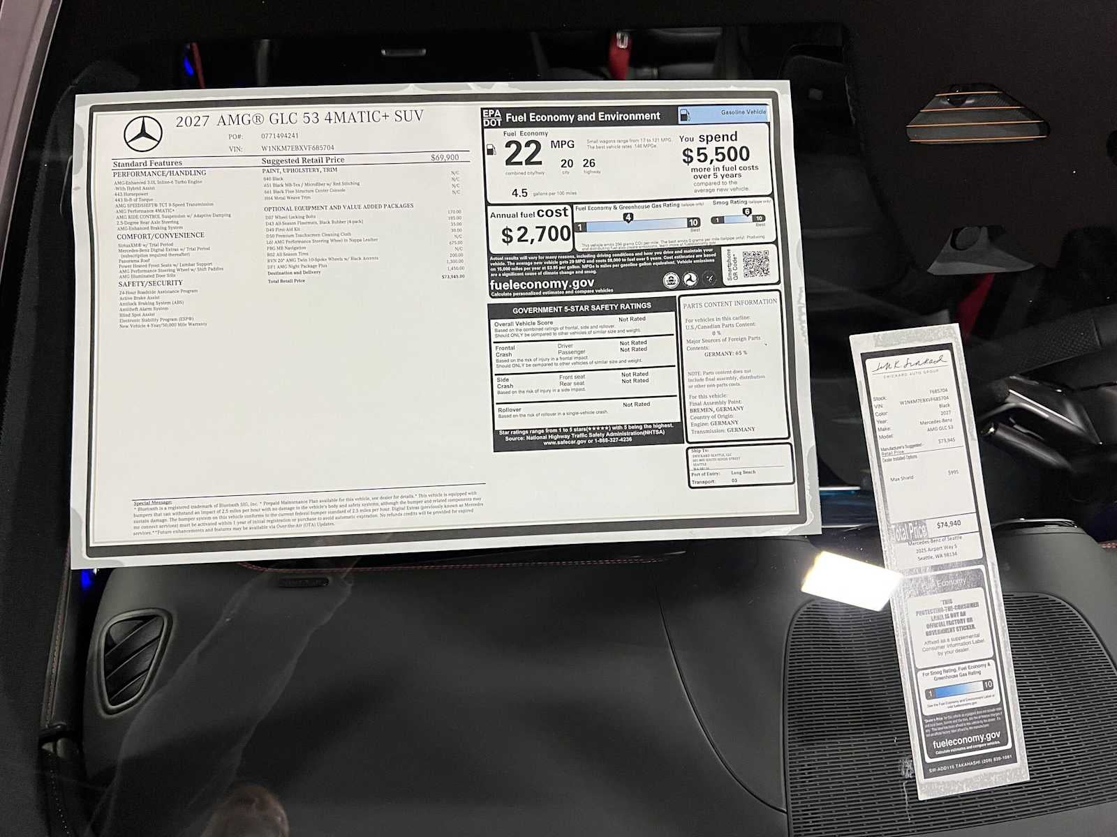 2027 Mercedes-Benz AMG® GLC 53 4MATIC®+ SUV