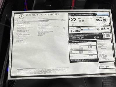 2026 Mercedes-Benz AMG® GLC 43 4MATIC® SUV