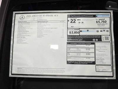 2026 Mercedes-Benz GLC AMG® GLC 43