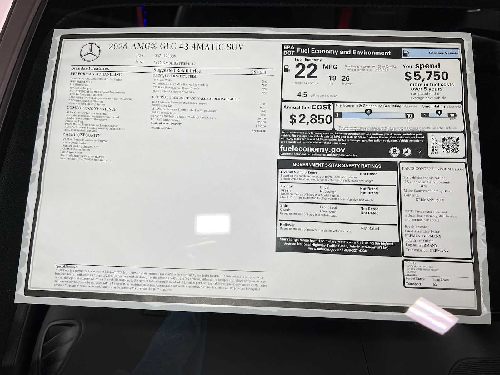 2026 Mercedes-Benz AMG® GLC 43 AMG® GLC 43