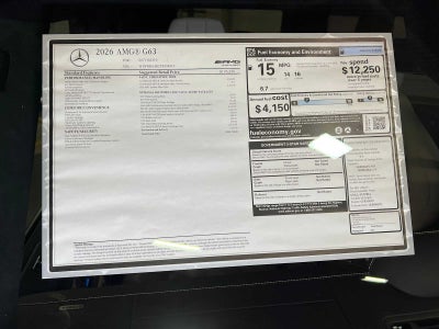 2026 Mercedes-Benz AMG® G 63 AMG® G 63