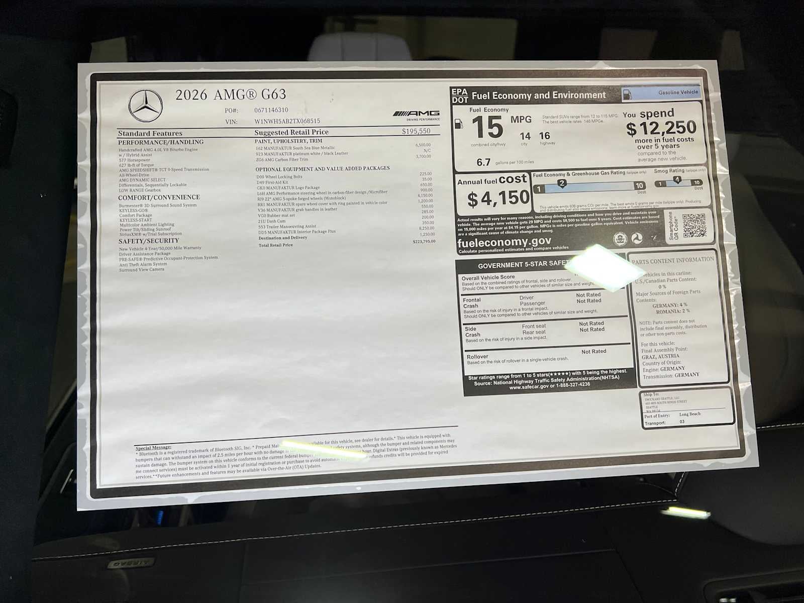 2026 Mercedes-Benz AMG® G 63 AMG® G 63