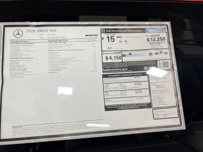 2026 Mercedes-Benz AMG® G 63 AMG® G 63