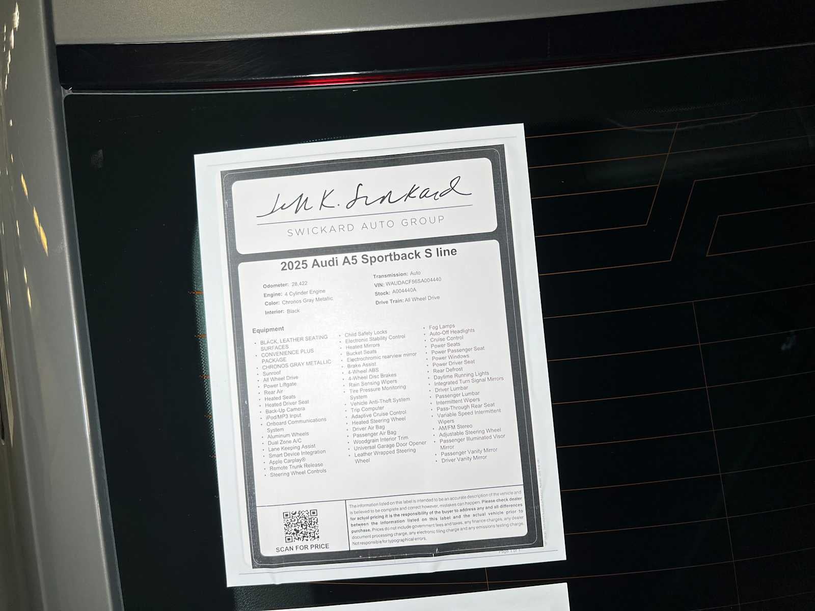 2025 Audi A5 Sportback S line Premium