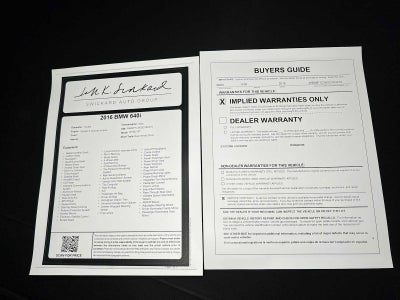 2016 BMW 640i 640i