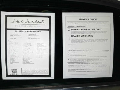 2014 Mercedes-Benz E 400 4dr Sdn Hybrid RWD