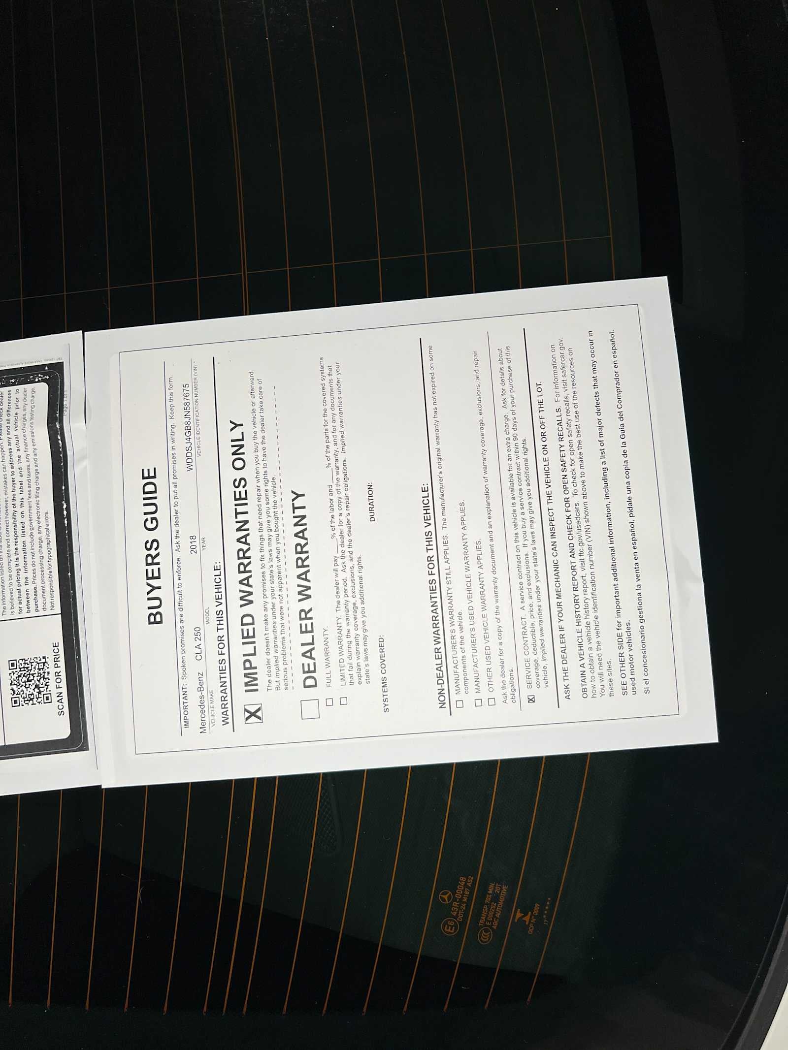 2018 Mercedes-Benz CLA 250 4MATIC® Coupe
