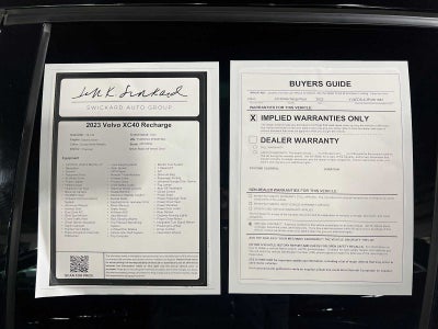 2023 Volvo XC40 Recharge Pure Electric Plus