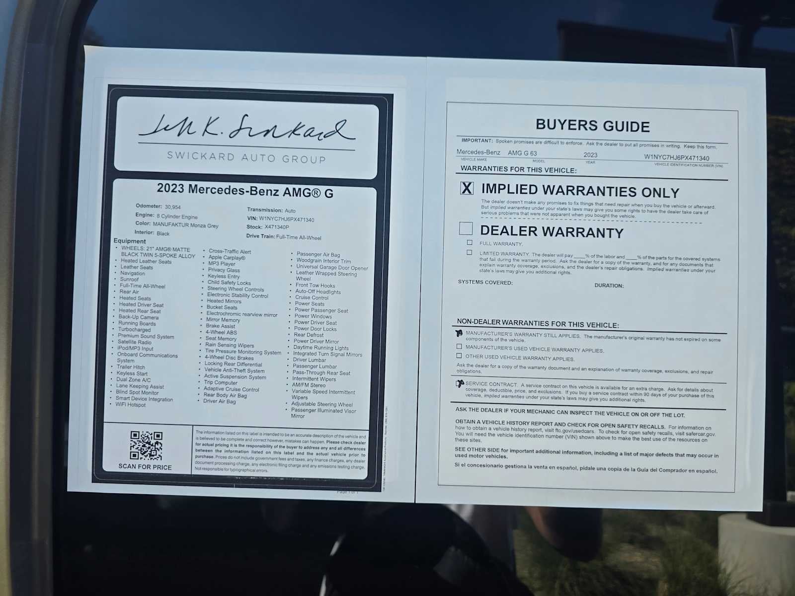 2023 Mercedes-Benz G-Class AMG® G 63