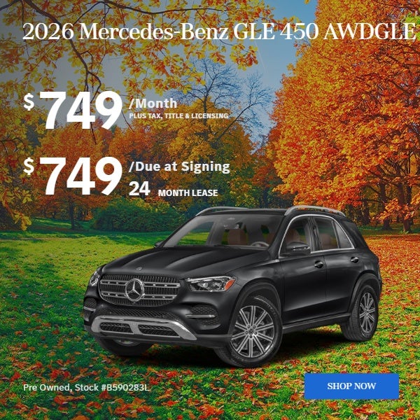 2026 GLE 450 4MATIC SUV: $749/mo