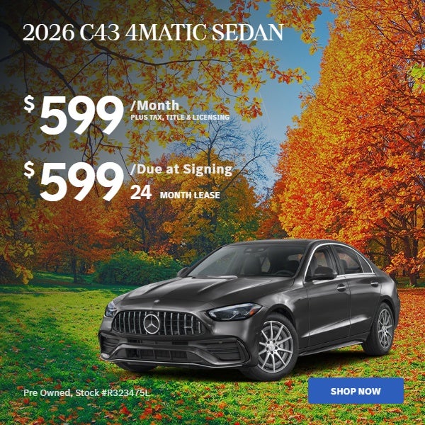2026 C43 4MATIC SEDAN: $599/mo